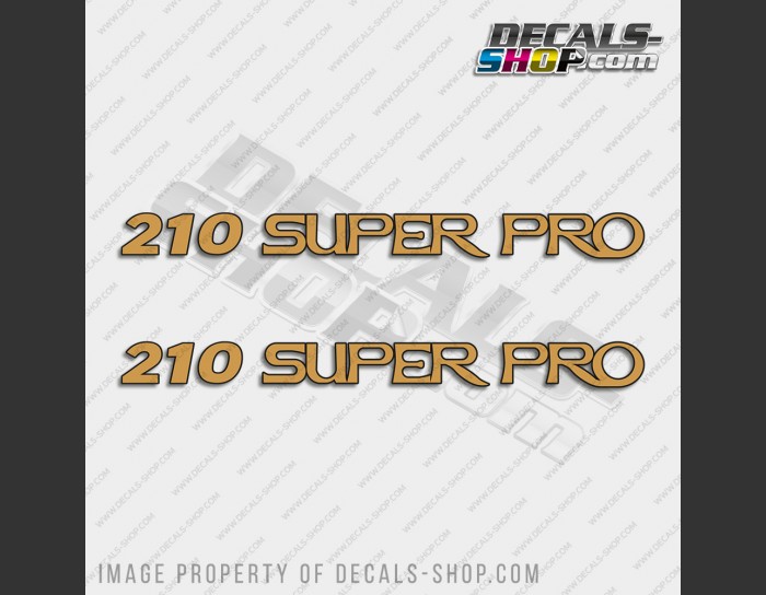 ProCraft 210 Super Pro Boat Gold Decal Set of 2 x 25.5"